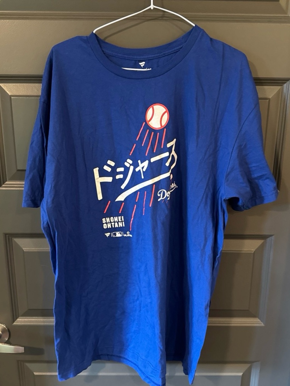 Fanatics Los Angeles Dodgers Shohei Ohtani Japanese Script Tee Size XL